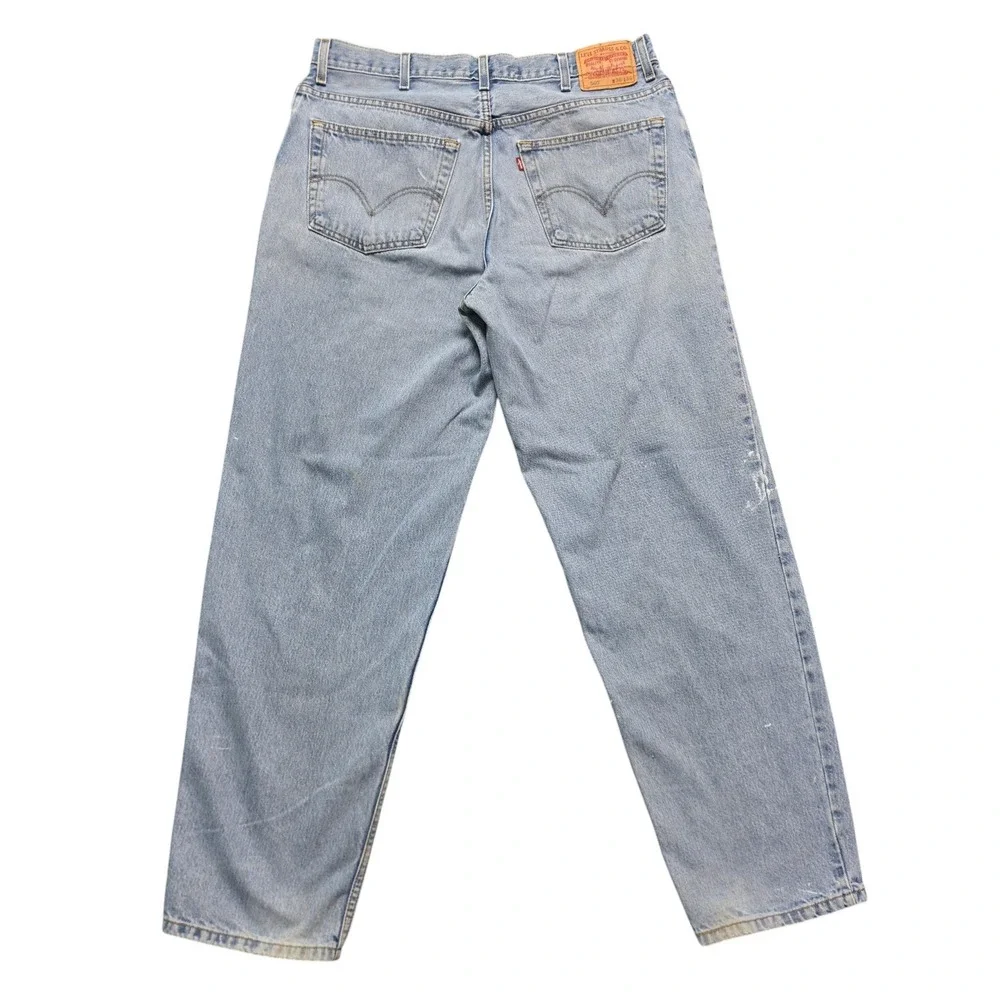 Grunge Skate Distressed Comfort Fit Jeans Mens 38x34 Light Wash Levi's 560